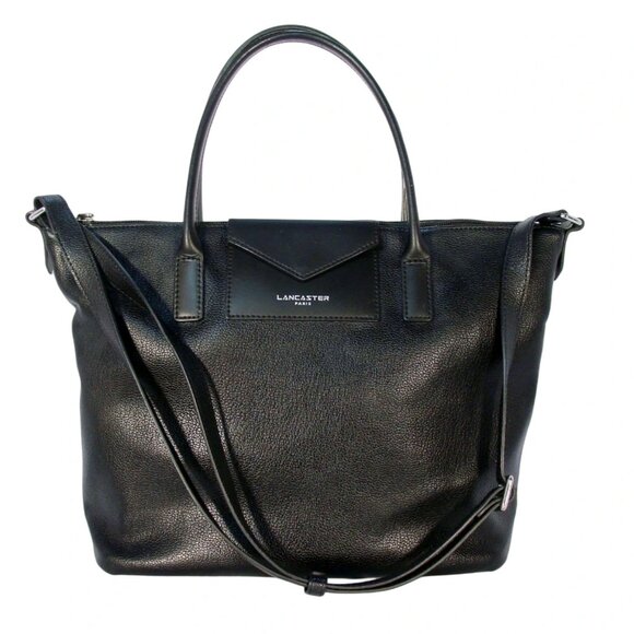 LANCASTER Maya Large Pebbled PVC/Leather Zip Tote/Crossbody Bag - Picture 1 of 7